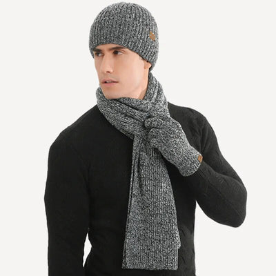 Tough Winter Set – Warm Hat, Scarf & Gloves