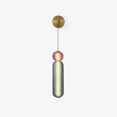 Modern LED Wall Light in Black and Gold Design