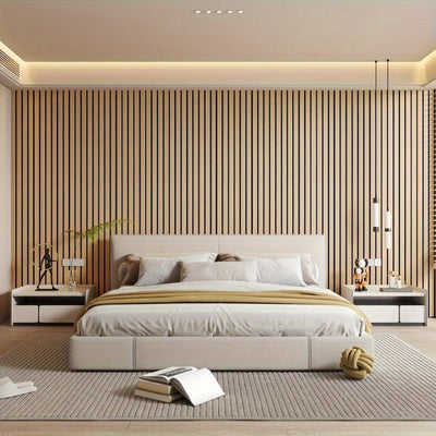 Self-Adhesive 3D PVC Wall Panels Wood Look