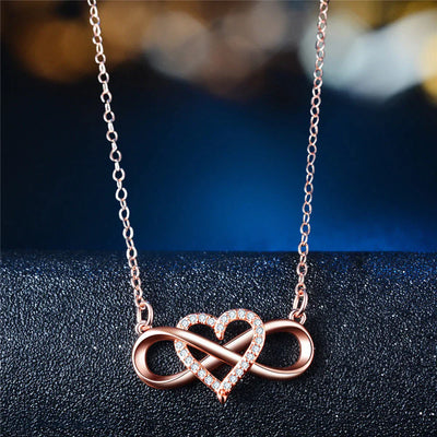 Infinity Heart Love Necklace for Women