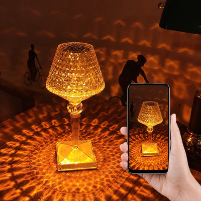 Rechargeable Crystal Lampshade Touch LED Lamp