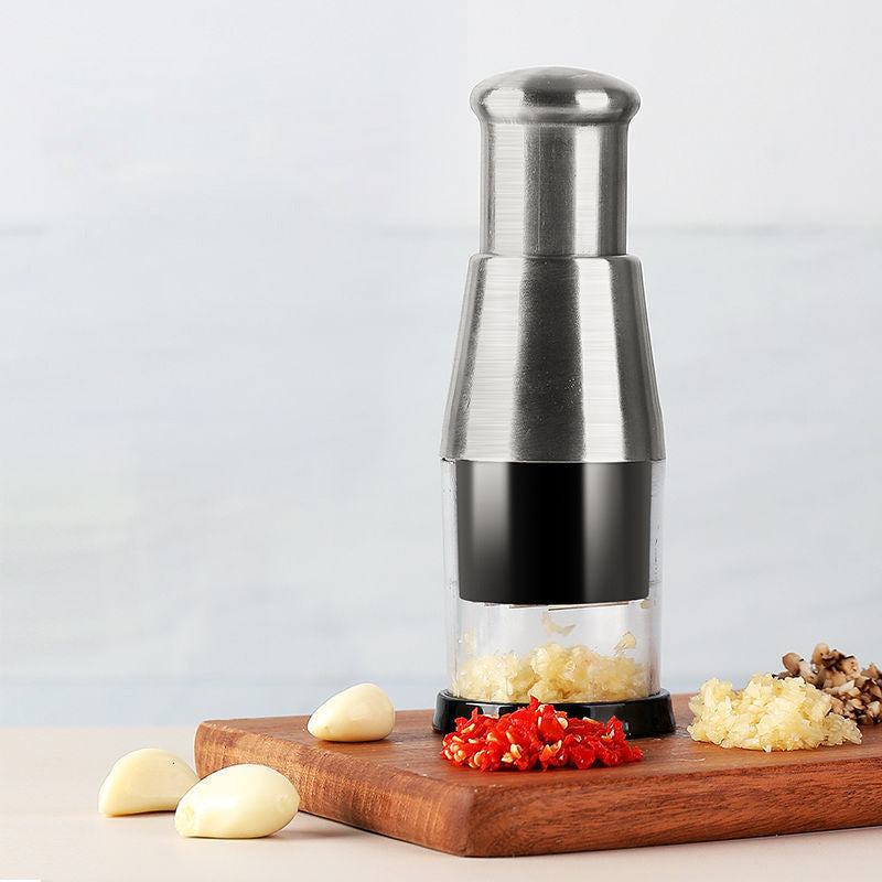 Efficient Garlic Press Stainless Steel Easy Use