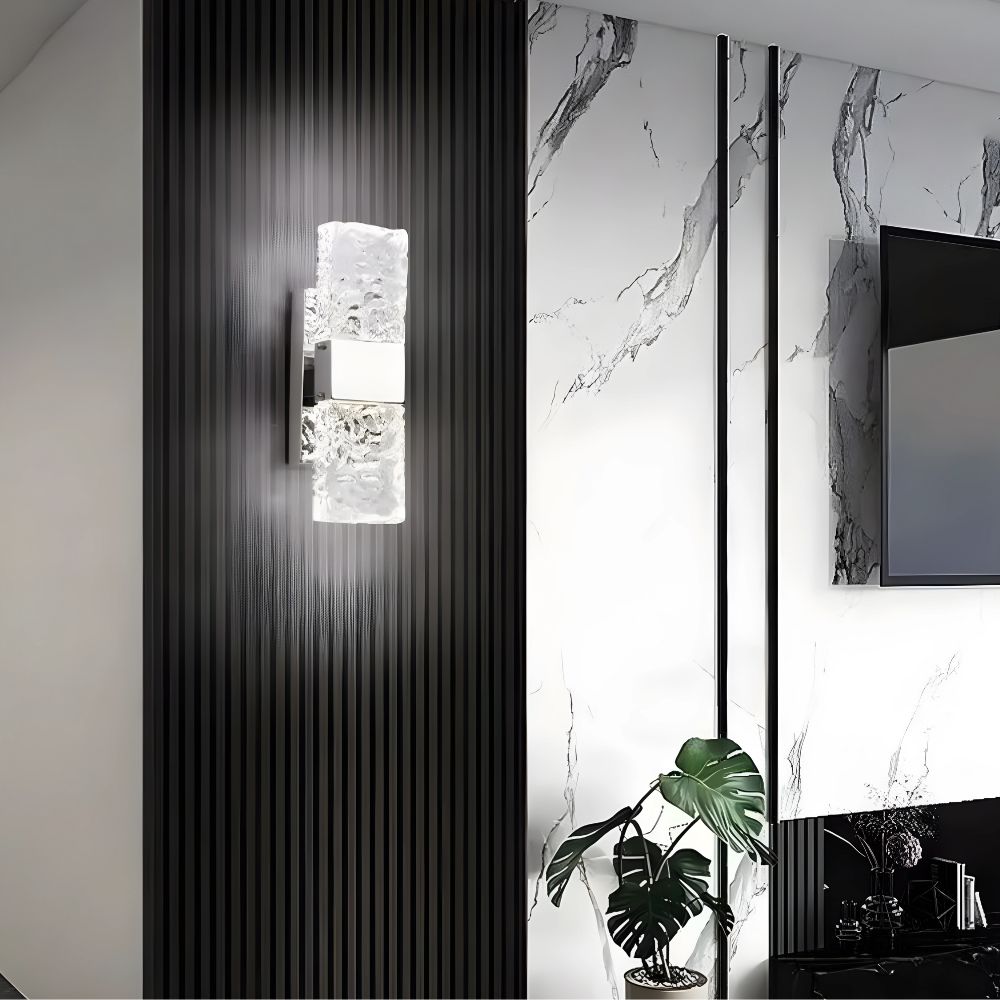 LuxeAura – Crystal LED Wall Light