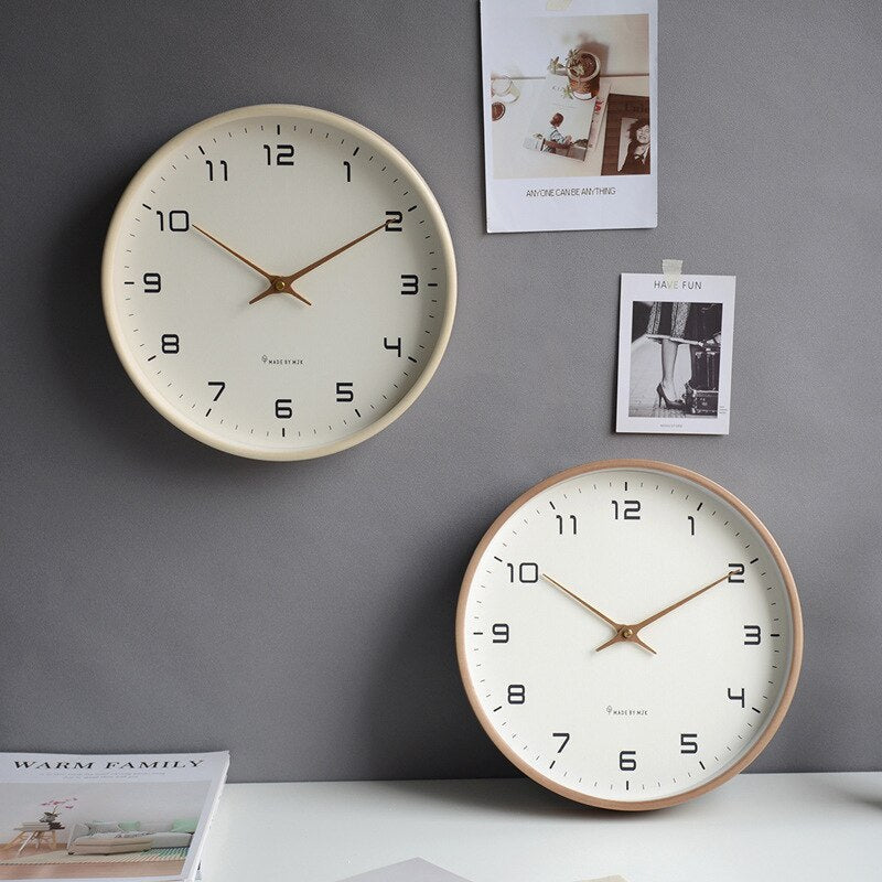 Scandinavian Wooden Wall Clock – Minimalist Design