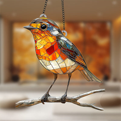 Acrylic Bird Sun Catcher Hanging Window Decor