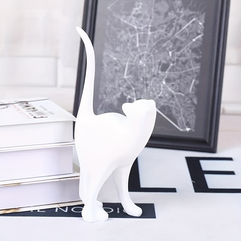 Modern Resin Cat Figurine – Nordic Style Decor