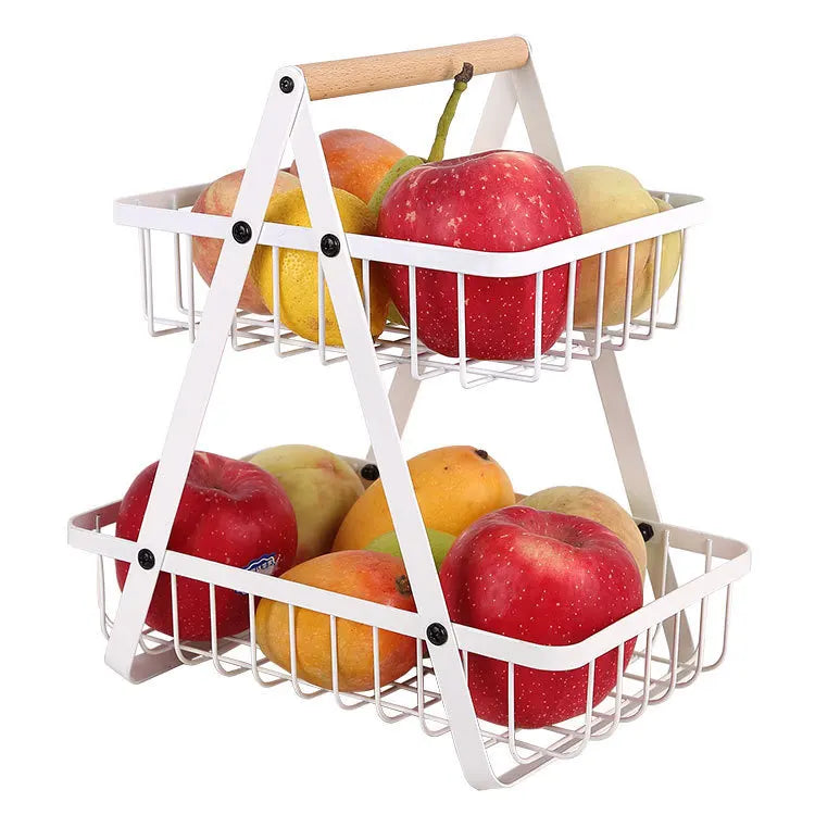 3-Tier Metal Fruit Basket for Kitchen Counter