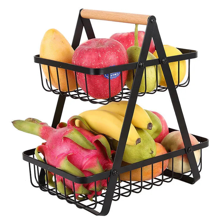 3-Tier Metal Fruit Basket for Kitchen Counter