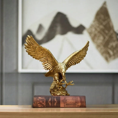 Golden Eagle Statue – Luxury Decor by RoyalWings