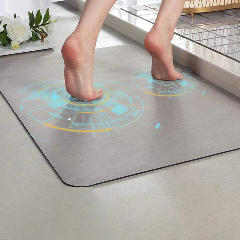 Quick-Dry Non-Slip Diatomite Bath Mat