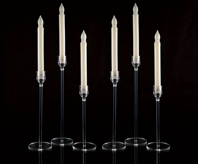LumenAcry Acrylic Candle Holder Set (3-piece)