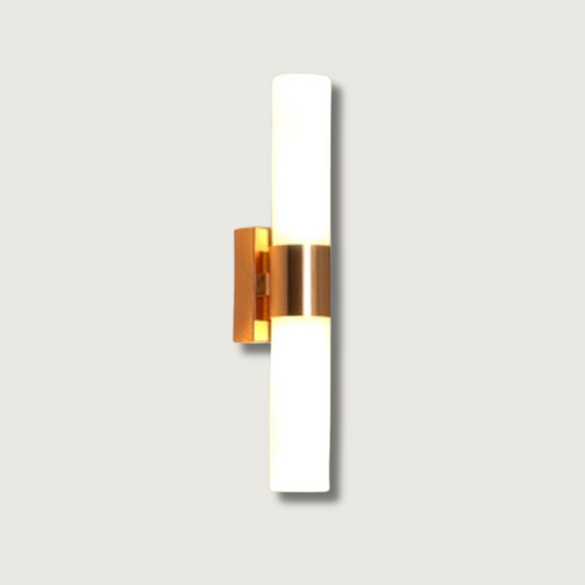 PrimeLume – Minimalist Gold Wall Lamp with Energy-Efficient LED
