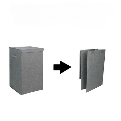Foldable Laundry Hamper with Lid – Large Capacity