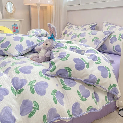 Blossom & Berry Dream Bedding Set 4pcs Floral Duvet Cover
