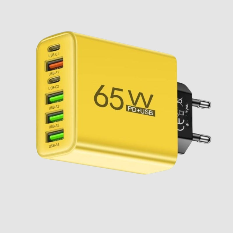 Compact Multi-Port Fast Charger for Phones and Tablets