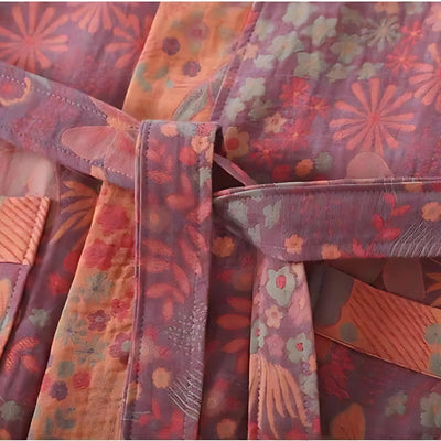 Soft Printed Cotton Bathrobe for Women