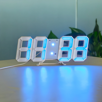 Modern 3D LED Wall Clock – Digital Eye‑Catching Display