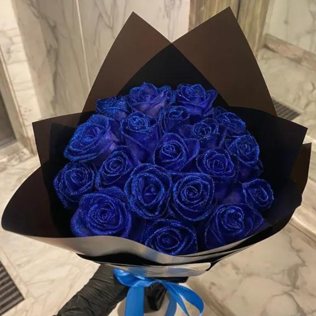 Glass Rose with LED Light in Dome for Romantic Gift