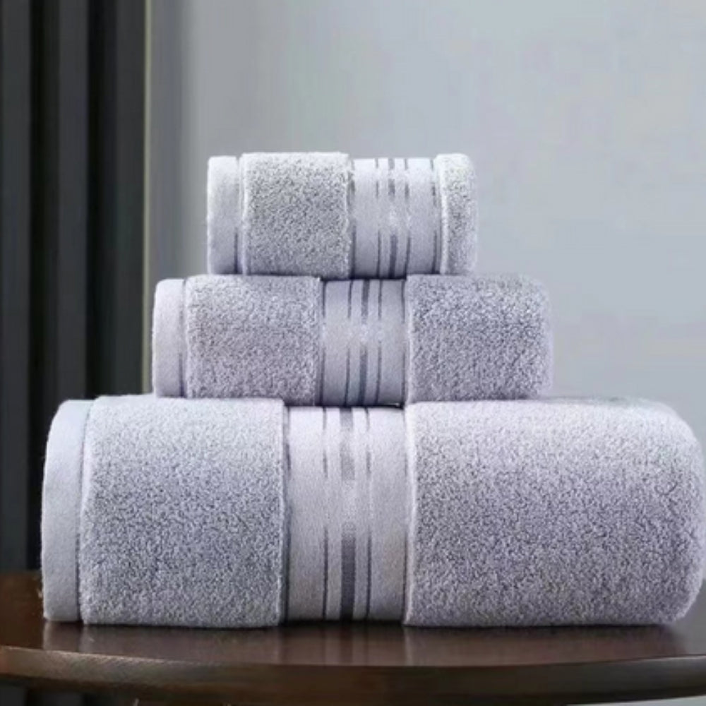 LuxeCloud Egyptian Cotton Towel Set for Soft Comfort