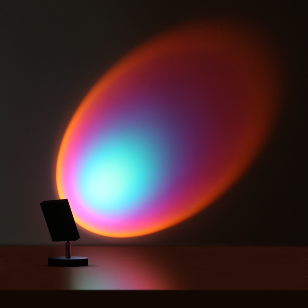 GlowBright Retro Sunset LED Table Lamp