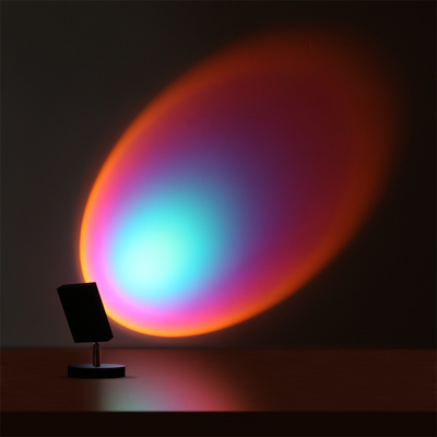 GlowBright Retro Sunset LED Table Lamp