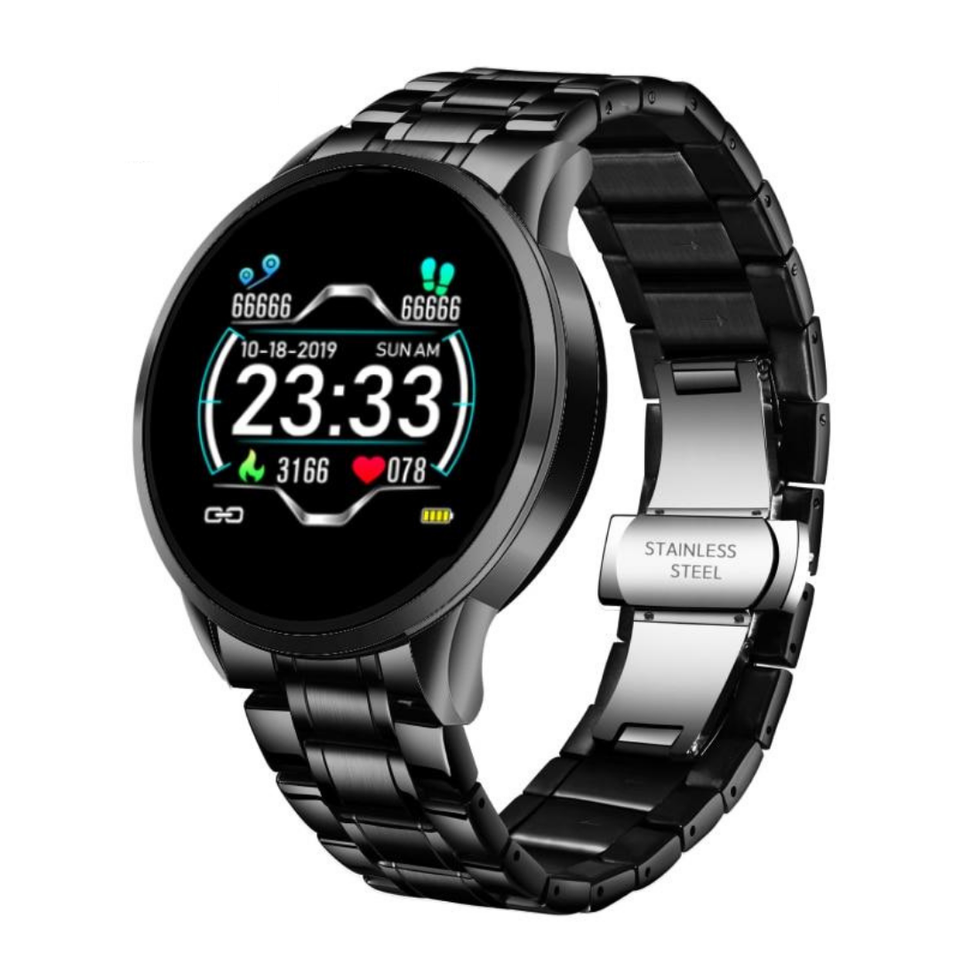 Classic Smartwatch with Fitness and Notification Tracking