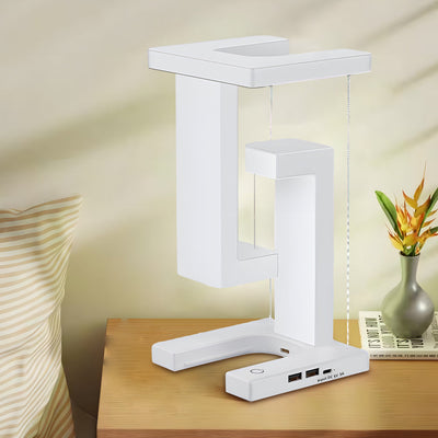Levitating LED Table Lamp with Wireless Charging