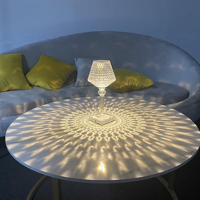 Rechargeable Crystal Lampshade Touch LED Lamp