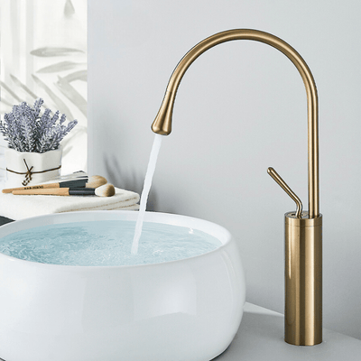 Brushed Gold Bathroom Faucet – RegalStream