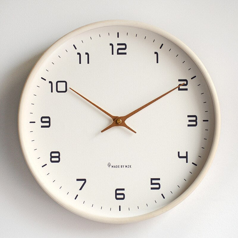 Scandinavian Wooden Wall Clock – Minimalist Design