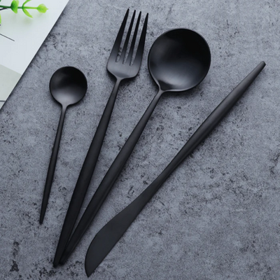Modern Stainless Steel Cutlery Set – 24 Pieces