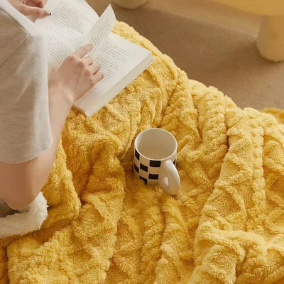 Thick Lambswool Fleece Winter Blanket Soft Warm Throw