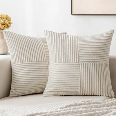 Plush Throw Pillow with Hidden Zipper