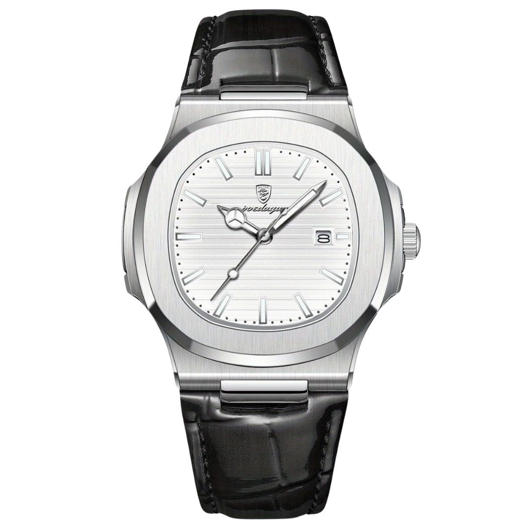 Men’s Stainless Steel Quartz Wristwatch with Date