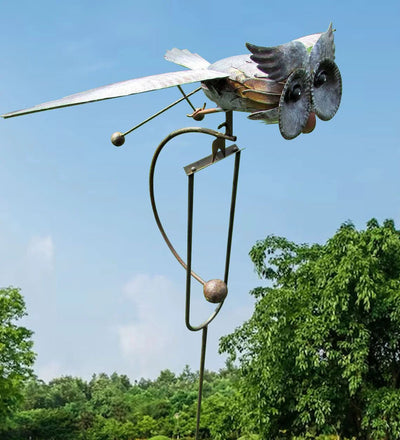 Metal Garden Wind Spinner Outdoor Lawn Ornament