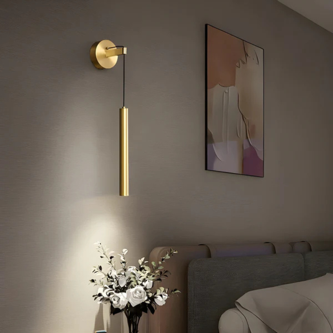 Modern Copper LED Indoor Wall Lamp