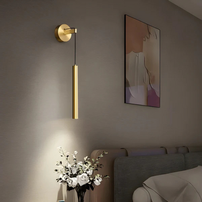 Modern Copper LED Indoor Wall Lamp