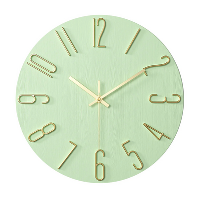 Modern Black Wall Clock | 30 cm Silent Minimalist Design