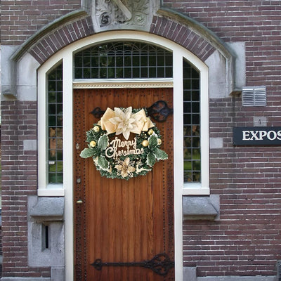 Holiday Harmony Merry Christmas Wreath for Home Decor