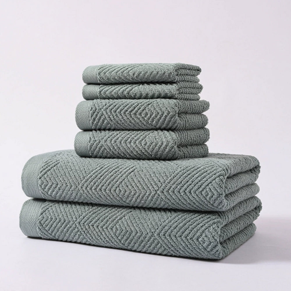 6-Piece Cotton Towel Set – Soft & Absorbent
