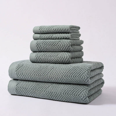 6-Piece Cotton Towel Set – Soft & Absorbent