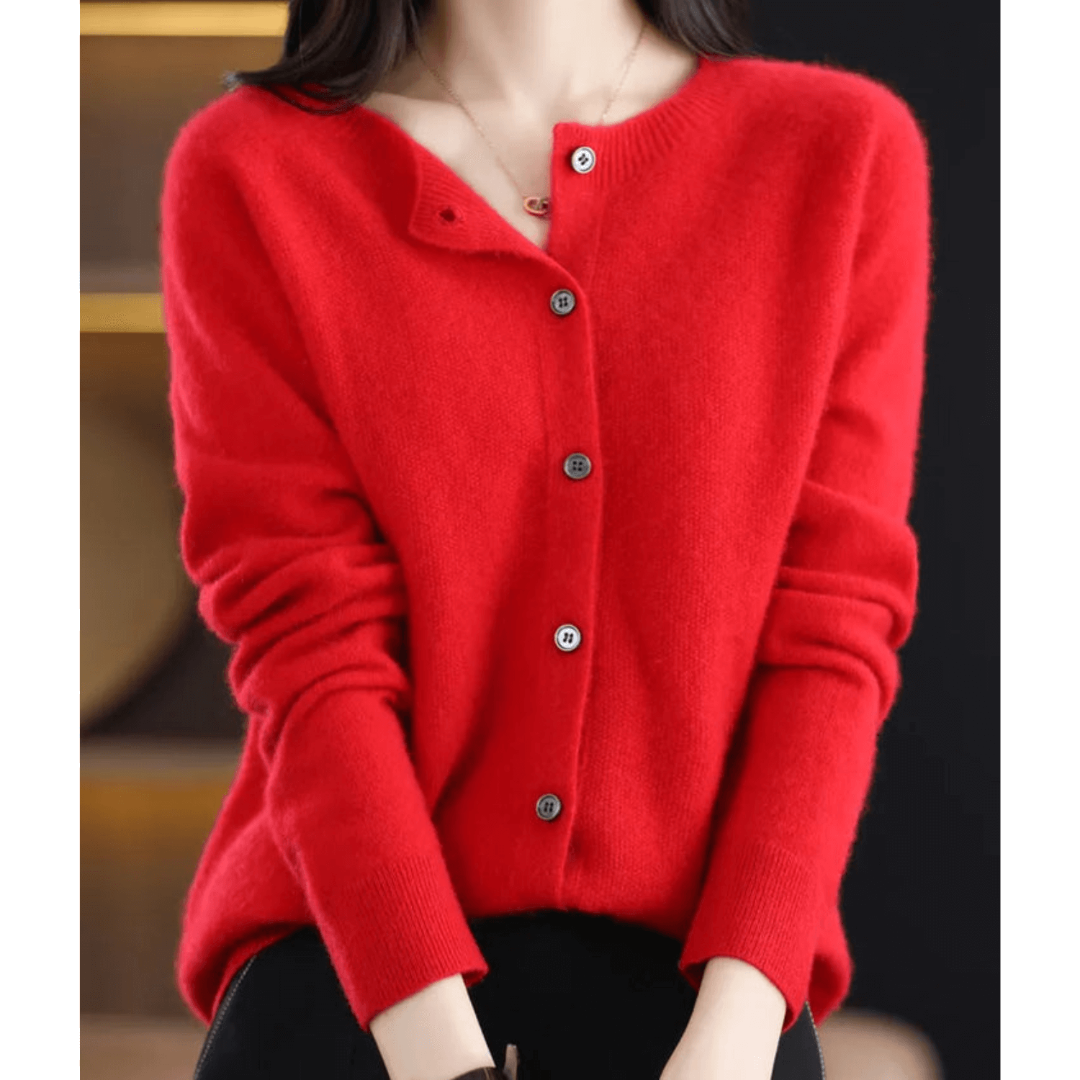 Women’s Short Knit Button Down Cardigan