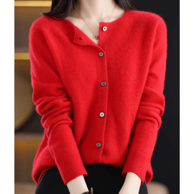 Women’s Short Knit Button Down Cardigan