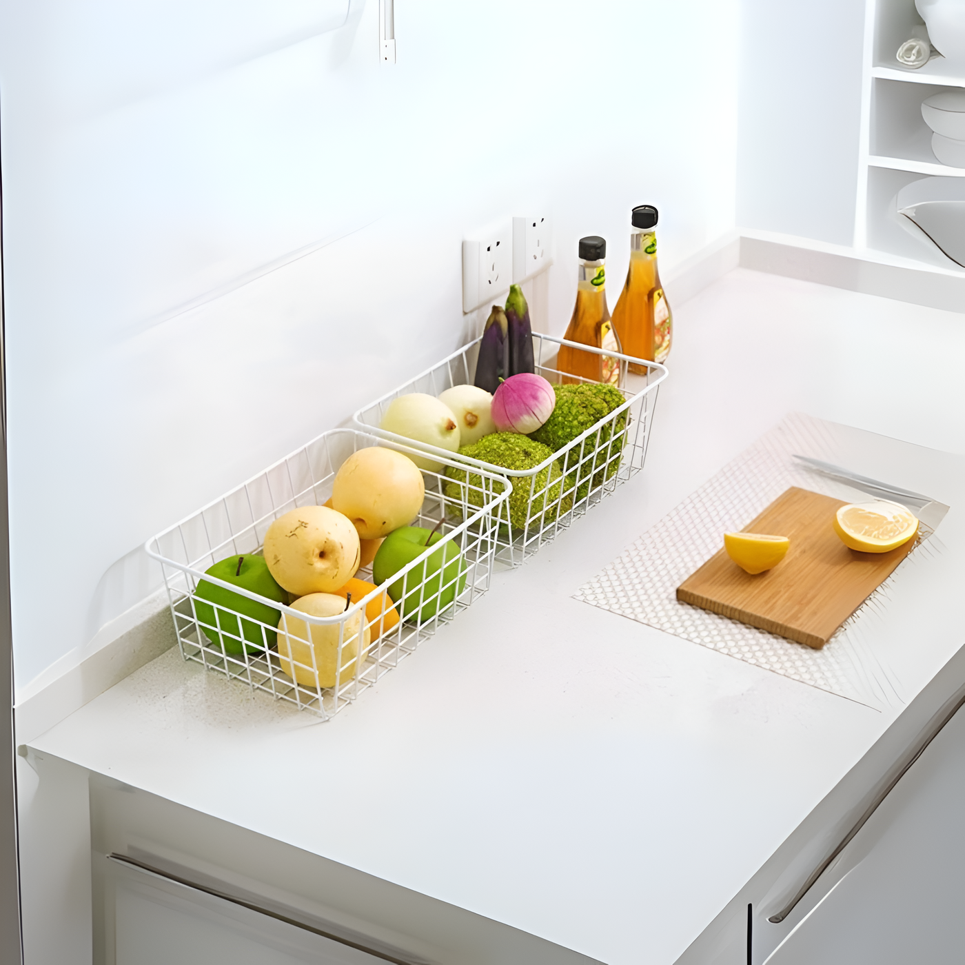 Modern Wire Storage Basket with Handles – NeatBasket