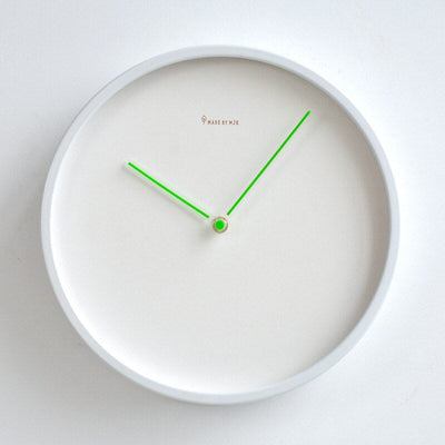 Nordic Minimalist Wooden Wall Clock White Black Design