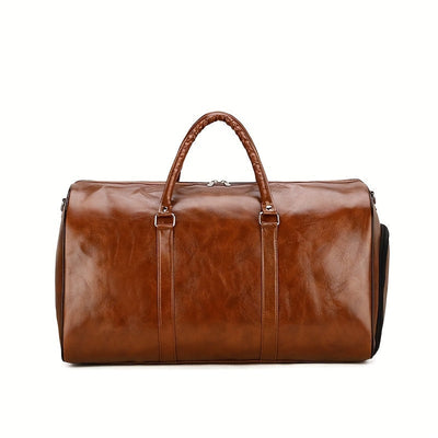 Voyager's Haven Deluxe Leather Retro Travel Bag