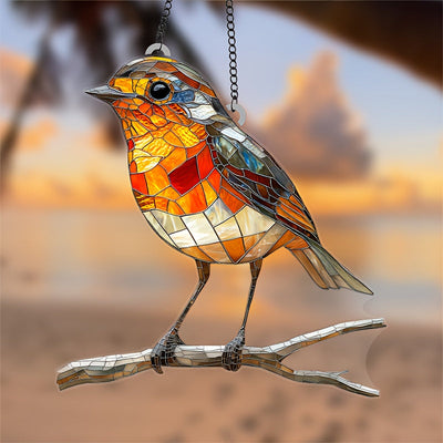 Acrylic Bird Sun Catcher Hanging Window Decor
