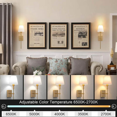 Rechargeable Cordless Wall Light 2-Pack – Portable LED Lighting