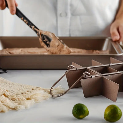 Non-Stick Brownie Pan with 18 Dividers Aluminum Bakeware