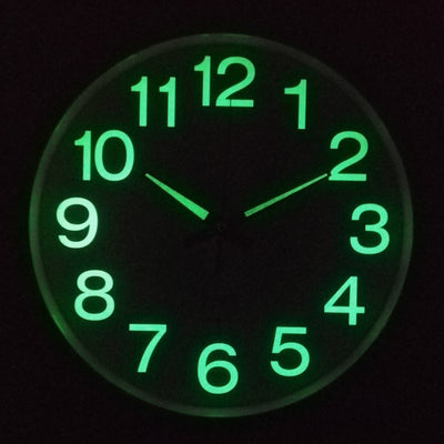 Silent LED Wall Clock 12" for Classroom
